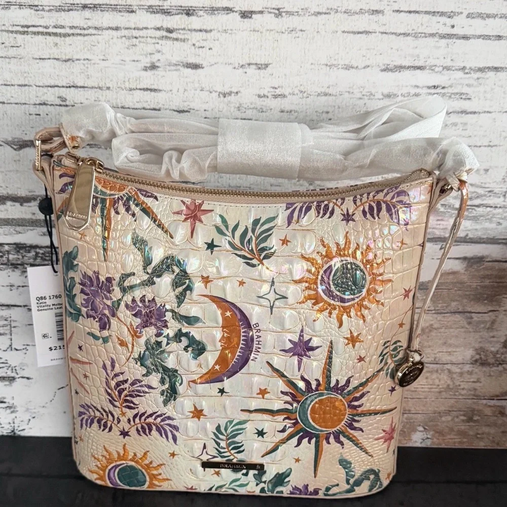 Brahmin Katie vitality crossbody NWT moon stars Sun price firm - Picture 5 of 10